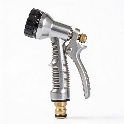 Leealong FANHAO Upgraded Garden Hose Nozzle Sprayer, 100% Heavy Duty Metal Handheld Water Nozzle High Pressure in 4 Spraying Modes for Watering Plants and Lawn, Car Washing, Patio and Pet